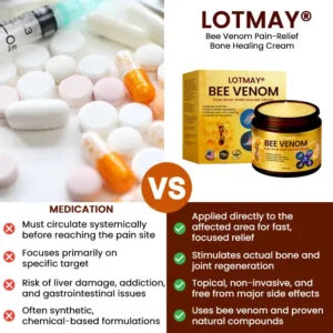 Limited Time Discount⏳LOTMAY® Bee Venom Pain-Relief Bone Healing Cream ✨𝗙𝗮𝘀𝘁 𝗥𝗲𝗹𝗶𝗲𝗳 𝗶𝗻 𝟳𝟮 𝗛𝗼𝘂𝗿𝘀✨
