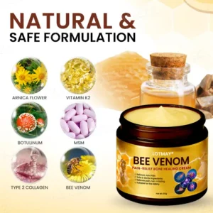 Limited Time Discount⏳LOTMAY® Bee Venom Pain-Relief Bone Healing Cream ✨𝗙𝗮𝘀𝘁 𝗥𝗲𝗹𝗶𝗲𝗳 𝗶𝗻 𝟳𝟮 𝗛𝗼𝘂𝗿𝘀✨